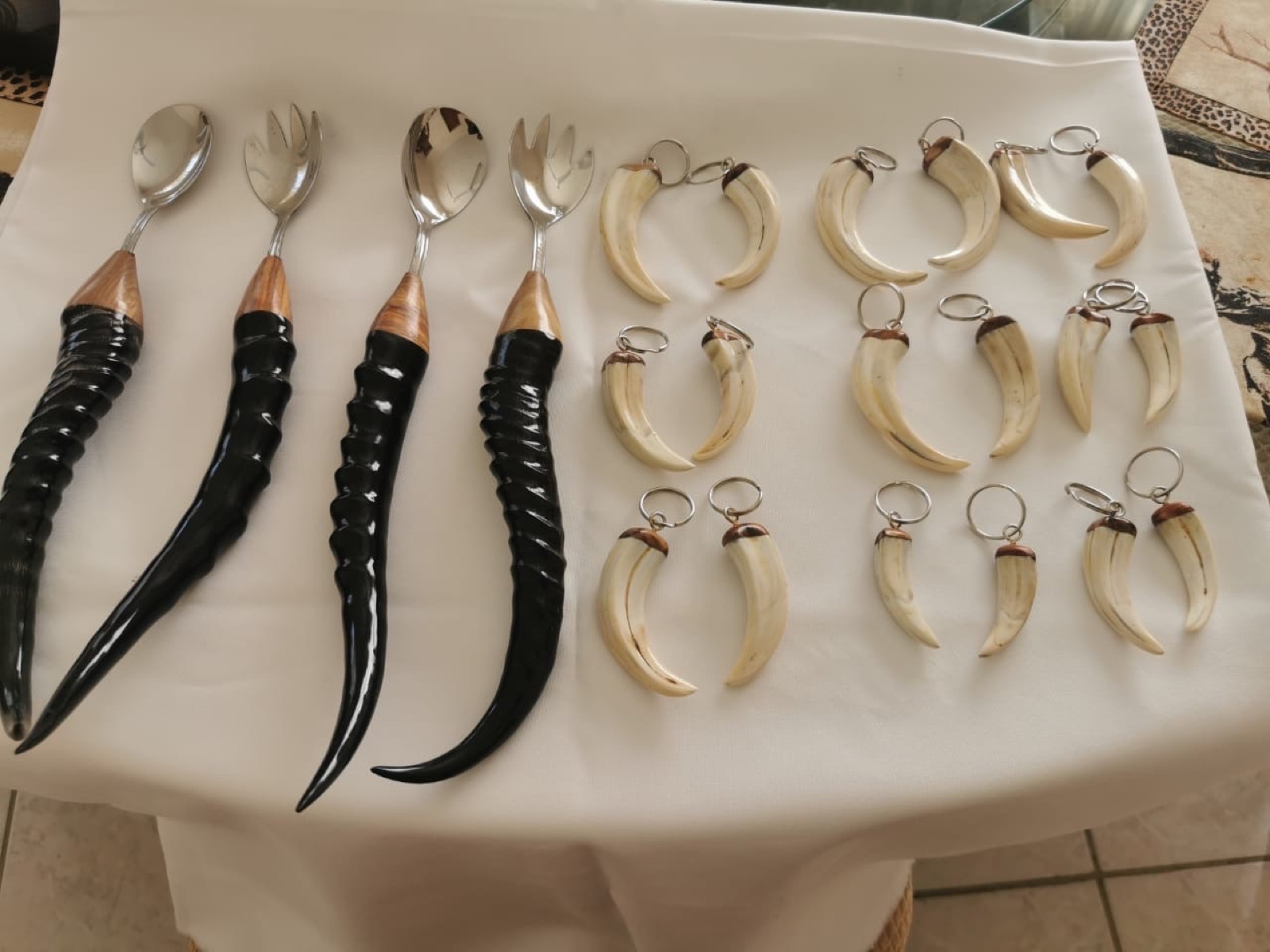 Horn Tableware & Keyrings