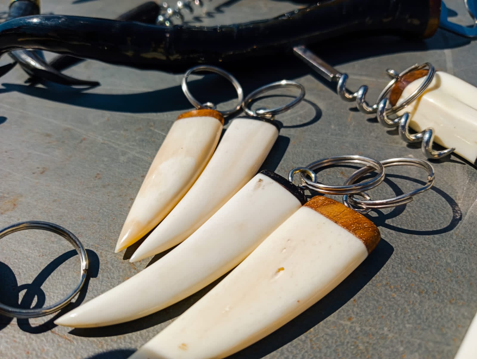 Handcrafted Horn Keyrings